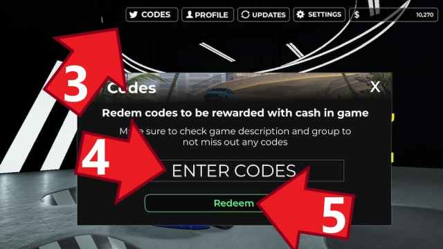 Car Zone code redemption screen