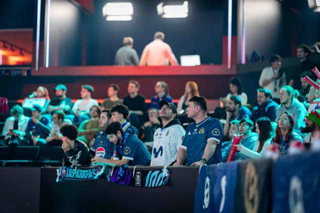 LEC Movistar KOI fans during the 2025 LEC EMEA 2025 Winter Split Week 1 at the Riot Games Arena on January 18 2025 in Berlin, Germany