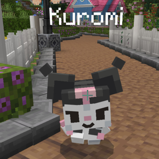 Kuromi in Hello Kitty and Friends Minecraft DLC.