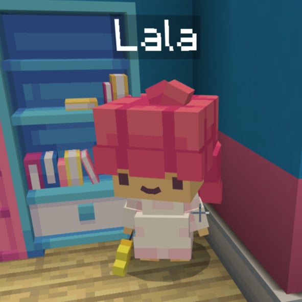 Lala in Hello Kitty and Friends Minecraft DLC.