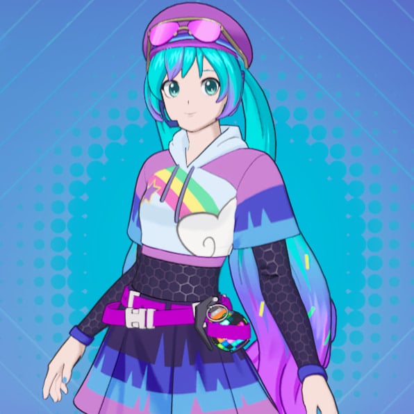 Miku brite bomber in Fortnite.