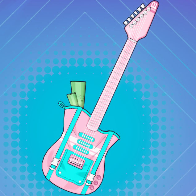 Miku guitar in Fortnite.