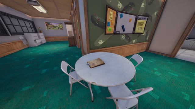 A clipboard on a white table with Monarch's secret in Fortnite.