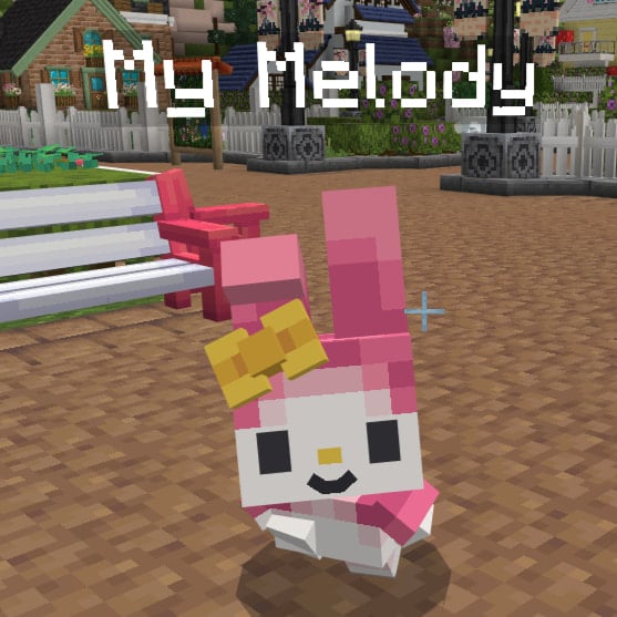 My Melody in Hello Kitty and Friends Minecraft DLC.