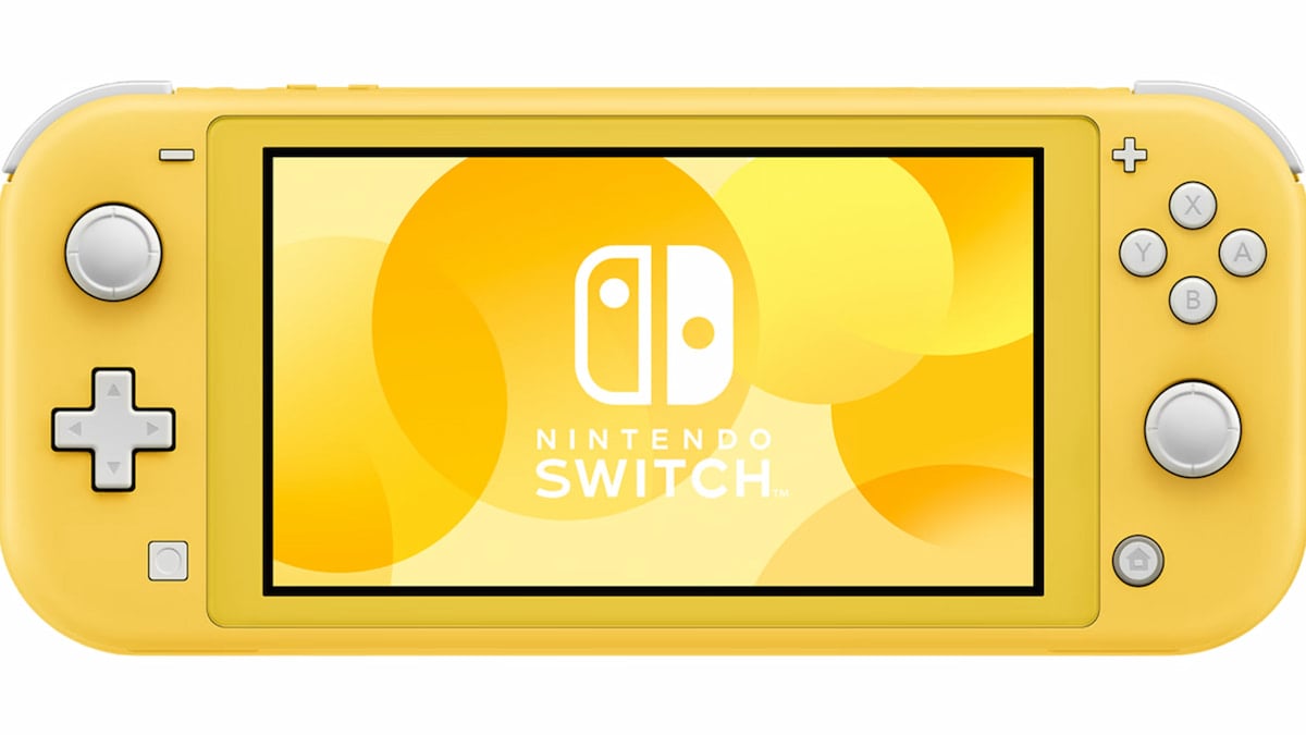 the switch lite in yellow color