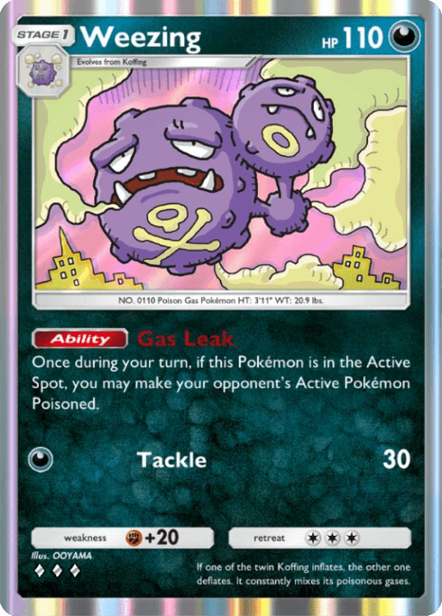 Weezing Pokémon TCG Pocket card.