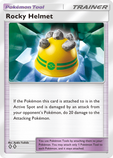 Rocky Helmet Pokémon TCG Pocket card.