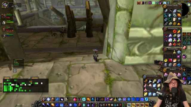 Pirate Software's character running away in WoW.