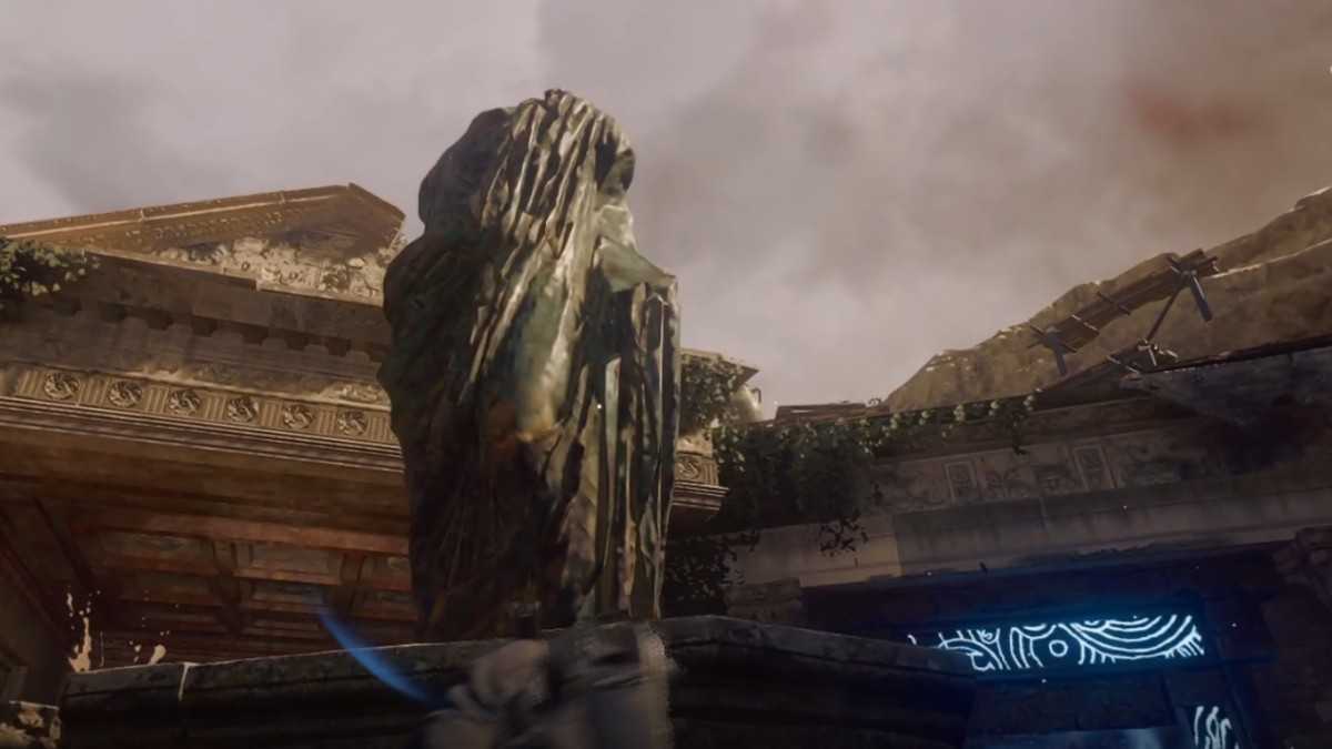 Second statue in the Dig Site in Zombies The Tomb map in Black Ops 6