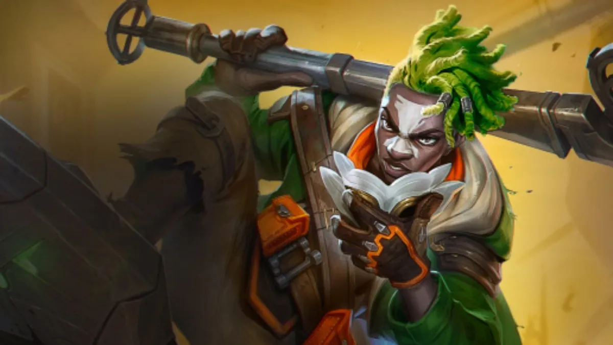 TFT set 13 arcane ekko splash art as a rebel