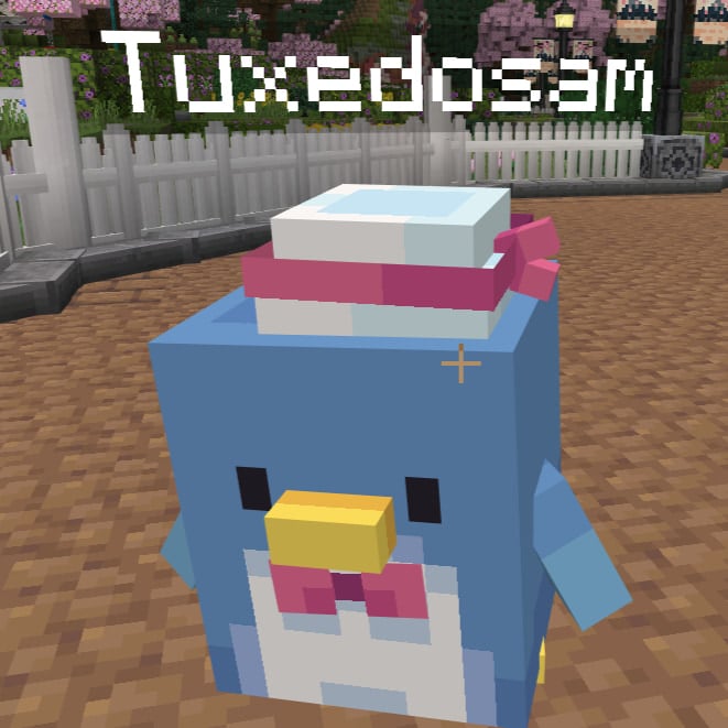 Tuxedosam in Hello Kitty and Friends Minecraft DLC.