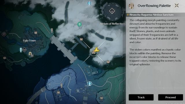 Wuthering Waves map Overflowing Palette location in Nimbus Sanctum 2