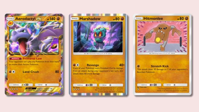 Pokémon TCG TOCG TOCG TOCG บนกองทุนสีชมพู