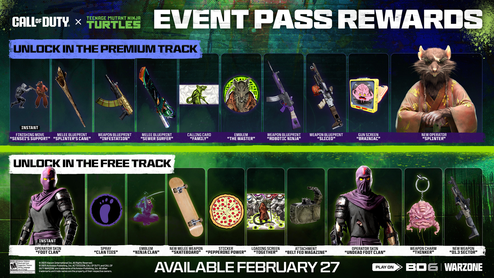 TMNT Event pass in BO6 and Warzone