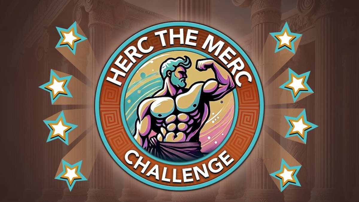 Picture showing the cover for The Herc the Merc challenge in Bitlife.