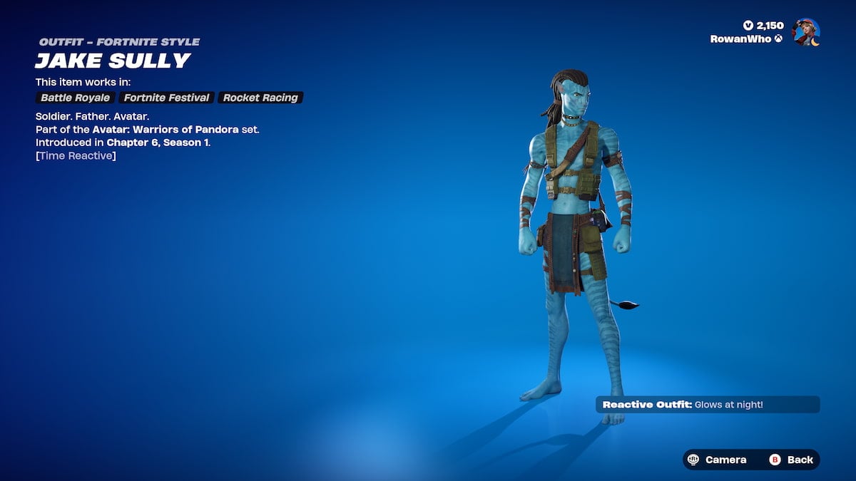 tall blue guy from avatar in the fortnite shop