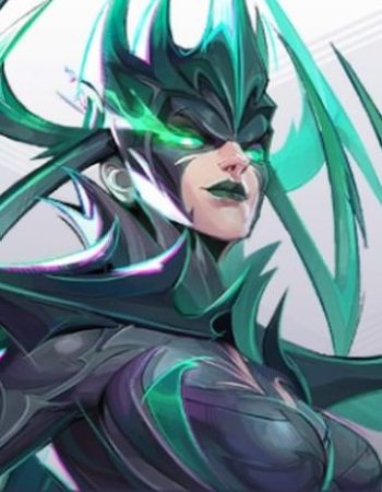 Hela hero image shot on hero roster menu in Marvel Rivals