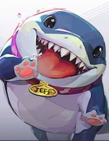 Jeff hero image shot on hero roster menu in Marvel Rivals