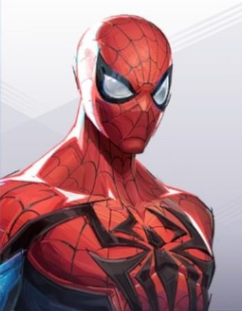 Spider-Man hero image shot on hero roster menu in Marvel Rivals