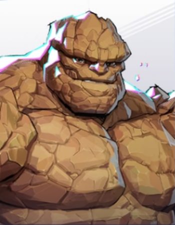 Thing hero image shot on hero roster menu in Marvel Rivals