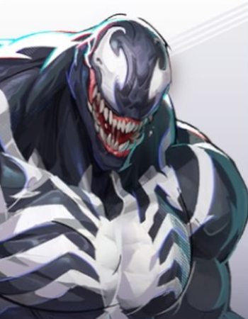 Venom hero image shot on hero roster menu in Marvel Rivals