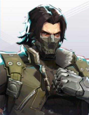 Winter Solder hero image shot on hero roster menu in Marvel Rivals