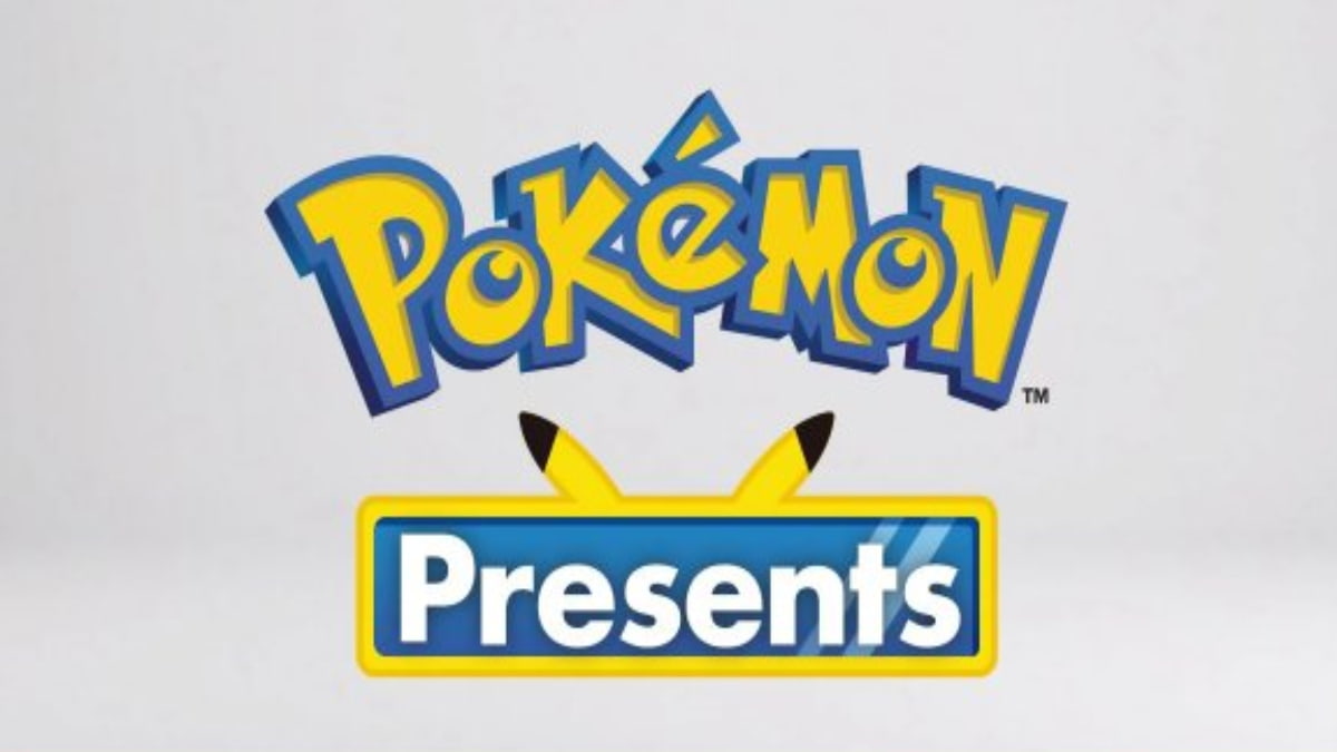 A screenshot of the Pokemon Presents logo.