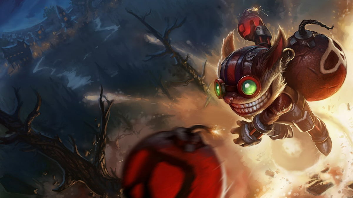 Picture showing Ziggs in League of Legends.