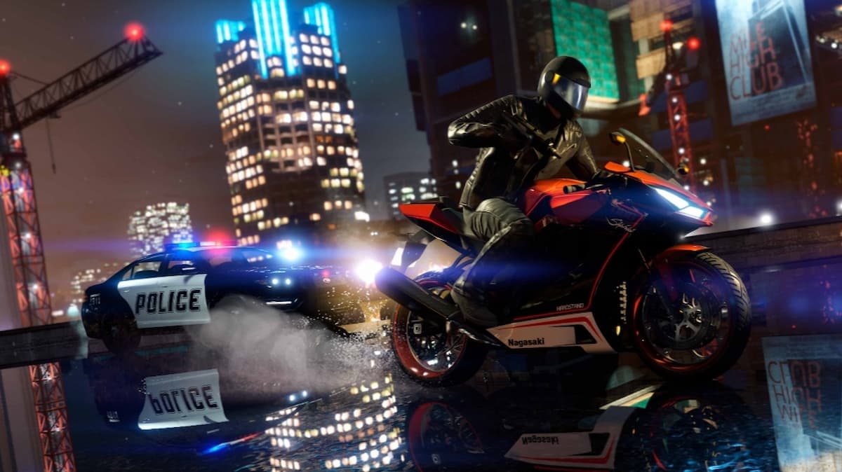 GTA5 motorcycle rider on PC version update for March 2025