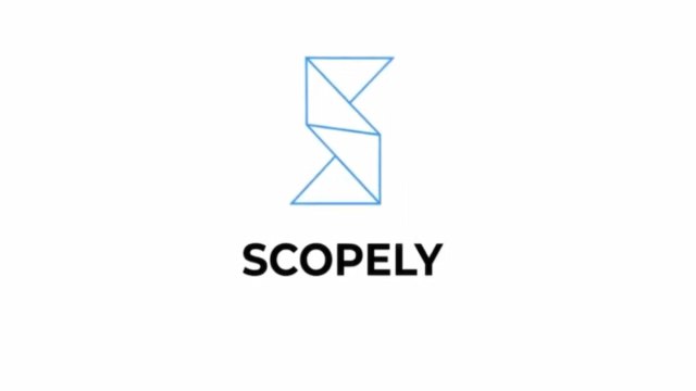 The Scopely logo in a white background.