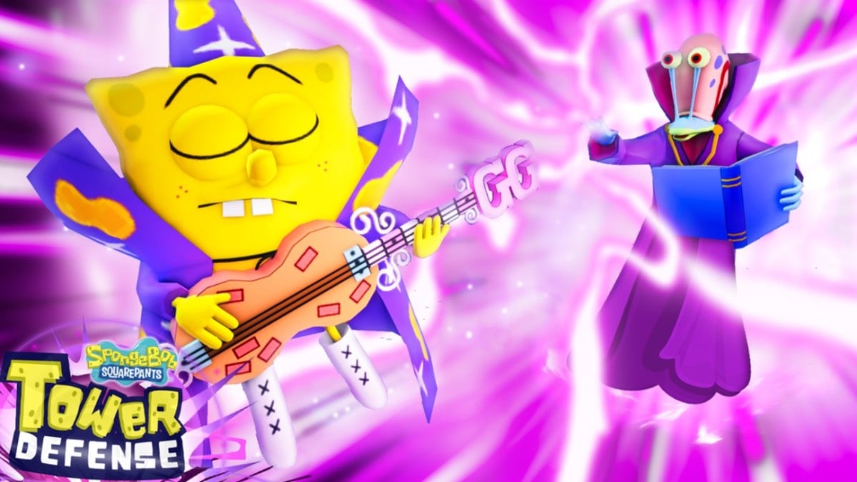 GG Rock Spongebob and Gary in a poster for Spongebob TD