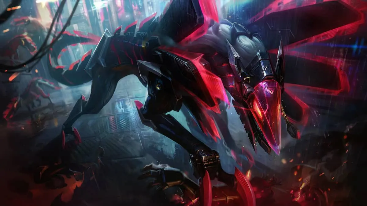 An image from League of Legends of the Project Naafiri skin, which turns this dog into a robot killer.