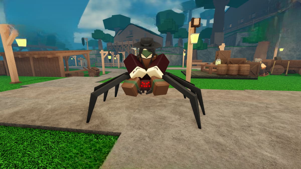 Picture showing a player riding a Spider in Rune Slayer in Roblox.