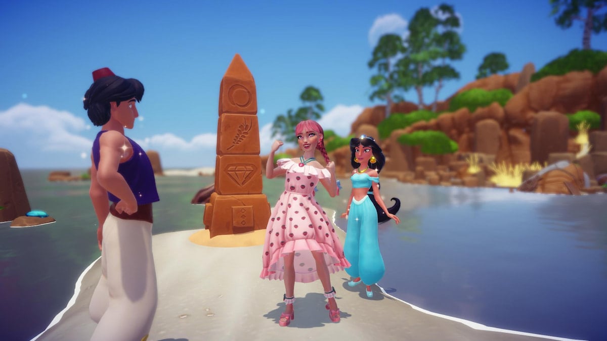 How to solve the pillar puzzle on Ariel’s island in Disney Dreamlight Valley