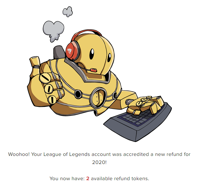 is giving away a free League of Legends refund token -