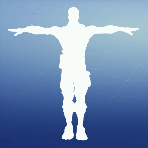 Icon for the T Pose emote in Fortnite.