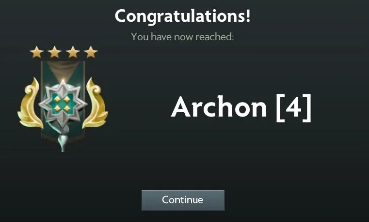 The Archon rank medal in Dota 2.