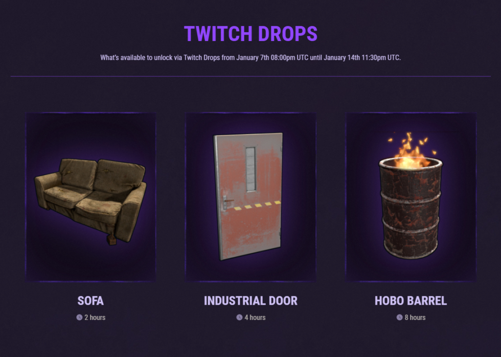 How to get ingame Rust drops by watching Twitch Dot Esports