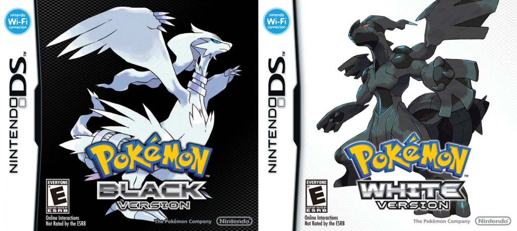 Capas de preto e branco de Pokemon