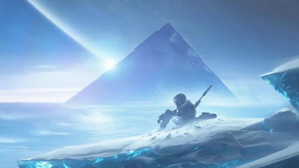 An image of the Exo Stranger on Europa, the moon featured in Destiny 2:  Beyond Light.