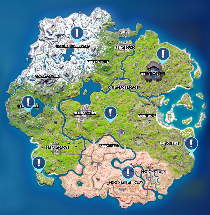 Where to find all Monarch Level Up Tokens in Fortnite Chapter 3, season ...