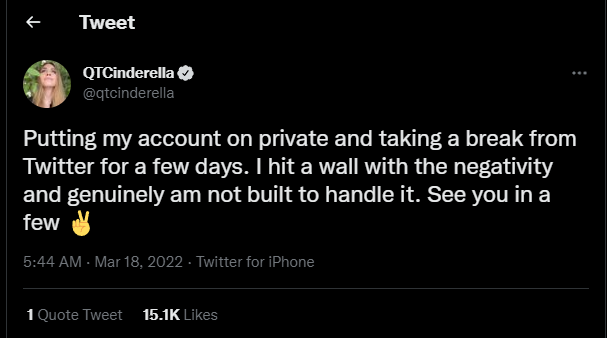 The Real Reason QTCinderella Went Private On Social Media