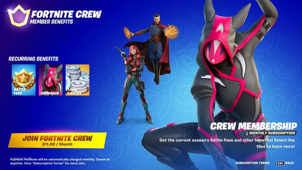 Fortnite Crew Pack for March is winning hearts online, here's why