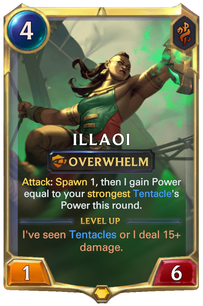 Illaoi creates Tentacles in Legends of Runeterra via Spawn - Dot Esports