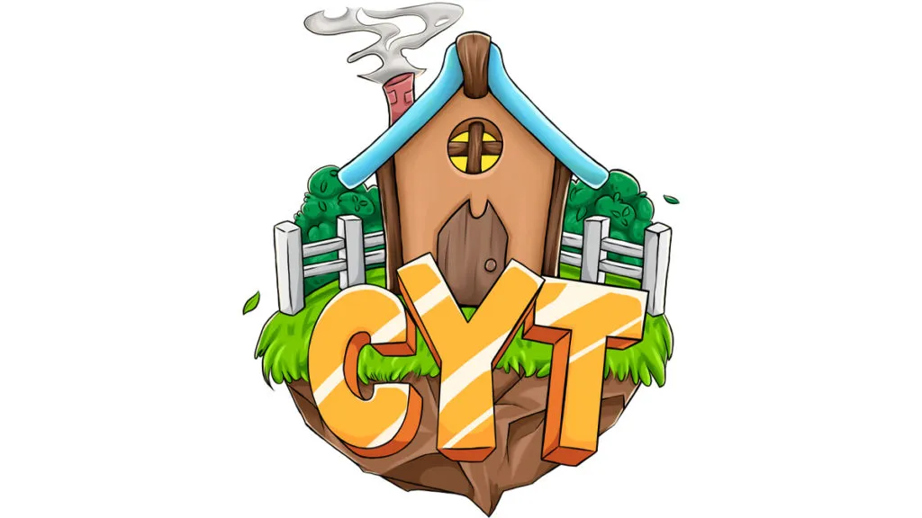 Screenshot of the Craft Your Town Minecraft server logo.