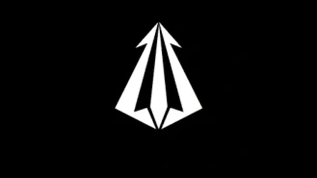 Fortnite's Villain emblem black and white banner. 