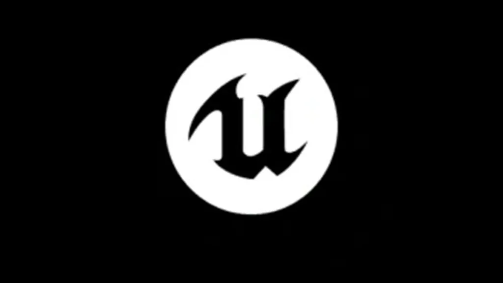 Fortnite's Unreal Engine black and white banner. 