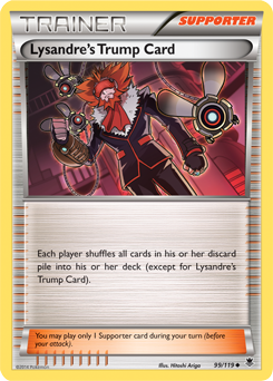 Lysandre’s Trump Card Trainer Support card