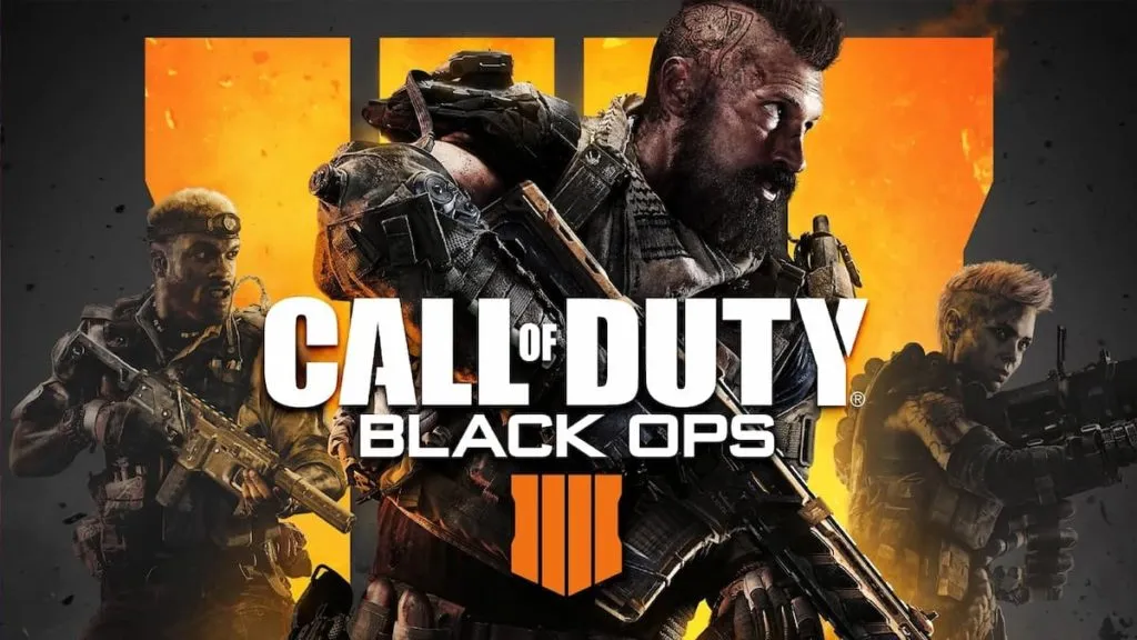 Key art for Call of Duty: Black Ops 4, with three distinct soldiers geared up and ready for a firefight.