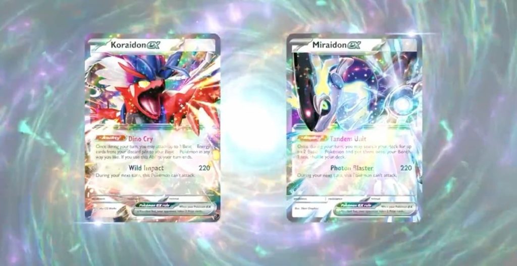 SHINY MIRAIDON & KORAIDON EX SIR 🔥🔥 Which one do you like the most? Shiny  variants in the Pokemon TCG would be crazy!Definitely lots of…